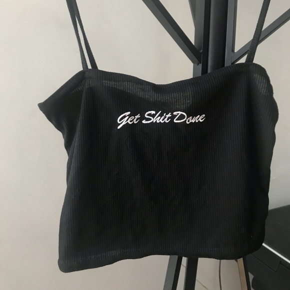 Get shit done crop top🖤 - Picture 2 of 5